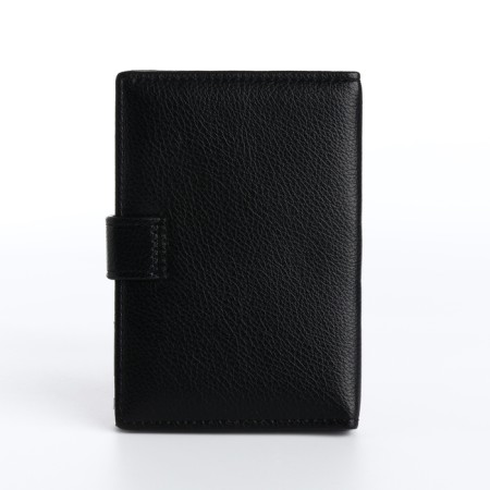 Cover for car documents and passports on a magnet, black color-1