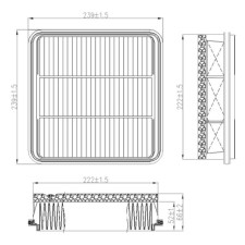 Air filter Totachi TA-2268