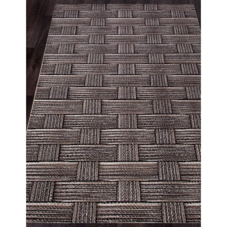 Rectangular carpet Merinos Sierra, size 150x300 cm, color-brown color-1