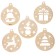 New Year's blanks for creativity "New Year! Balls with simple drawings ", 5 pcs