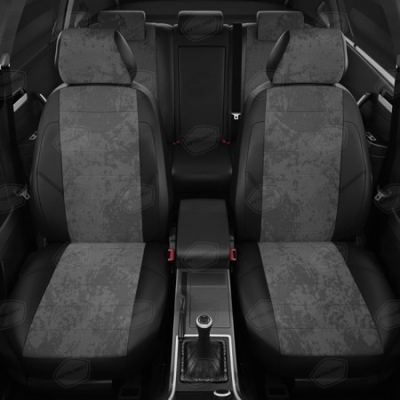 Autorekhls for Nissan Murano 3 since 2014-2022, jeep, ecokozha, alcantara, dark gray color, black-2