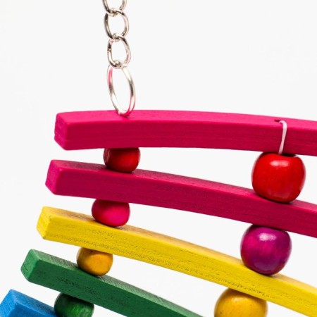 Toy for birds "Rainbow swing", mix-2