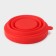 A glass of folding shares "Alan", silicone, 190 ml, 8.5 × 9 cm, red color