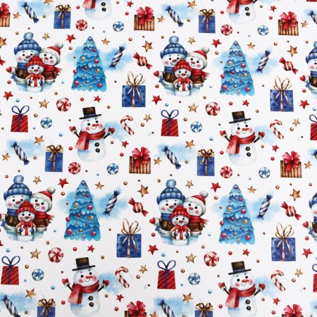 Glossy packaging paper "Winter", 70 x 100 cm, 1 sheet-4