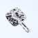A mirror with a kavad-t handle (1) b/a wave of 8.5*8.5/10*16.9cm plastic silver k/box QF