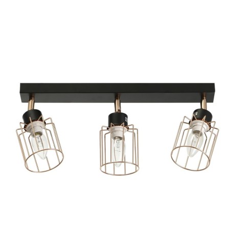 Lighting light Alex 3x60W E14 Black/gold 46x9x20cm-3