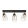 Lighting light Alex 3x60W E14 Black/gold 46x9x20cm