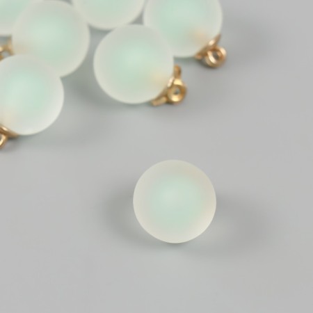 Acrylic Sharl Suspension "Shar" matte light green 2.1x1.6 cm-1