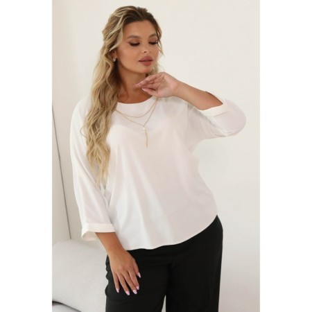 Female blouse, size 46, white color-3