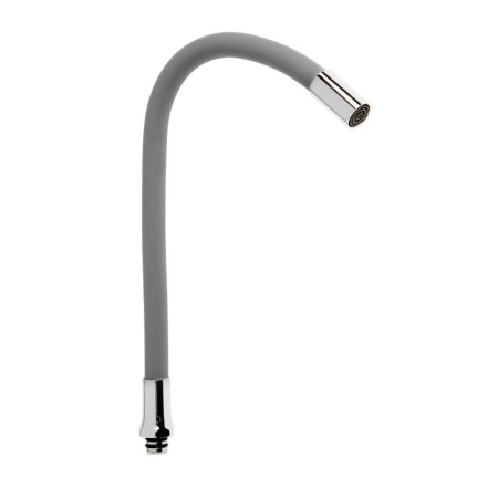 Pour for the Zein mixer, 3/4 ", flexible, silicone, stainless steel, 50cm, plastic grid, gray-3