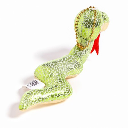 Soft toy "Snake", with a golden animal, on a suspension, 7 cm, color mix-4