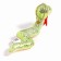 Soft toy "Snake", with a golden animal, on a suspension, 7 cm, color mix