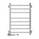 The electric heated towel -sprayer "Sanprise" Quadro P8, 500x800 mm, left/right, chrome