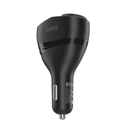 Automobile charger Hoco Z34, 96 W 2 USB, 3.1 A, display, black-2