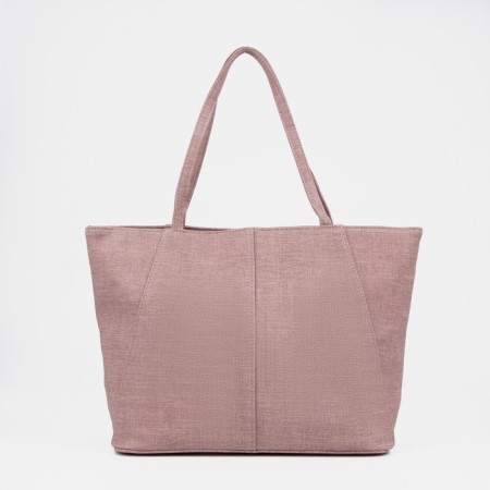 Zipper bag with a zipper, pink color