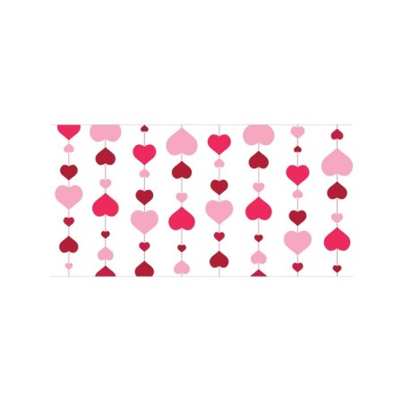 Basket for toys "garland from hearts, size 35x50 cm-1