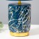 E14 40w 40W blue-golden 18x18x37 cm Risalux desktop