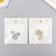 Decor for creativity metal, rhinestones "Lacking with a key" mix 1.5x1.9 cm