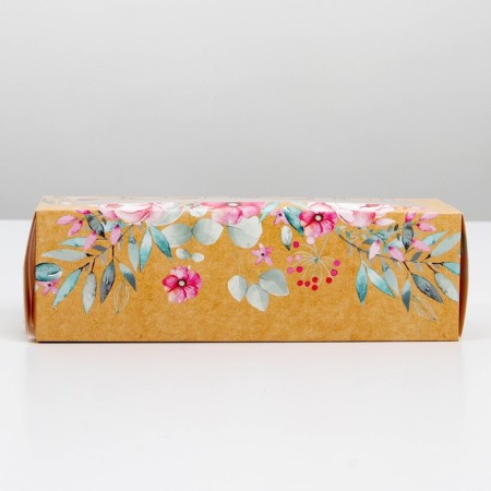 Box for Makarun, confectionery packaging, "Happiness", 18 x 5.5 x 5.5 cm-3