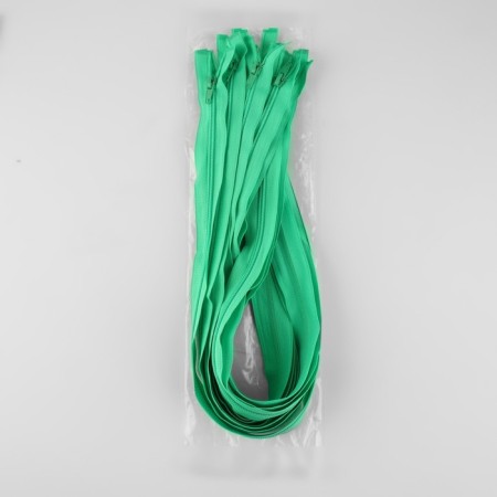 Lightning "Spiral", No. 5, detachable, automatic lock, 60 cm, green color-2