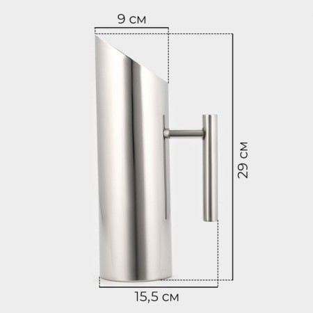 Magistro stainless steel jug "Elim", 1.3 l, 29 × 15.5 × 9 cm-1