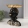 Souvenir Polystone stand "Girl with a gold leaf on her head" 10.5x22x23.5 cm