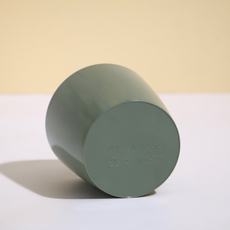 Flower pot, d = 10 cm, 0.5 l, plastic, green sage-1