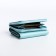 Women's wallet on the button, blue color