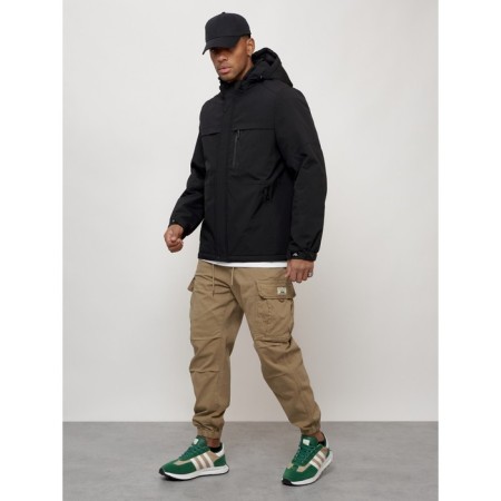 Male spring jacket, size 58, black color-5