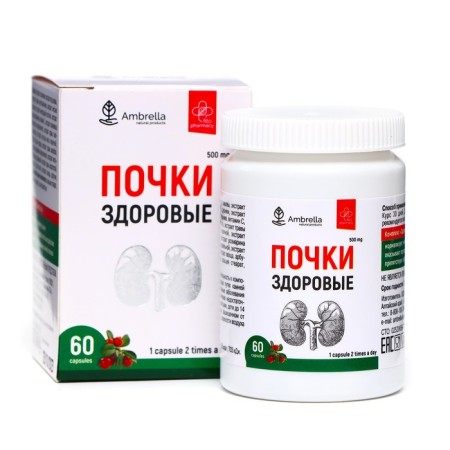 Vitamin plant complex for kidneys, 60 capsules of 0.5 g