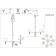 Suspended EVOLUCE lamp. Sle105713-07. Ramer. 7x40 watts, E14, 79x79x45 cm, brass color, transparent