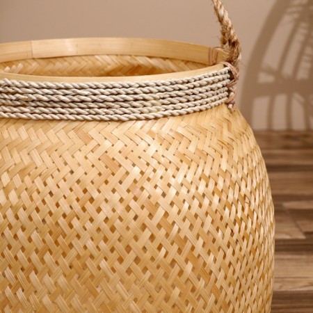 Wicker basket, from bamboo 40x40x40 cm-5