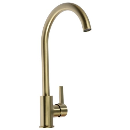 ACCOONA A4594AW kitchen mixer, single -leaf, high spout, brass, gold-1