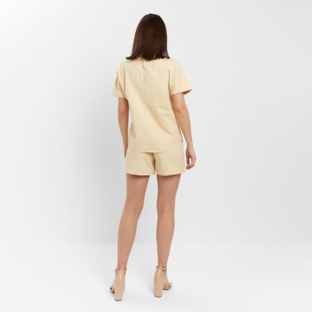 Women's costume (shirt, shorts) minku: enjoy is beige color, size 48-3