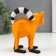 Souvenir Polystone 3D "Raccoon" Orange 16x9x13 cm