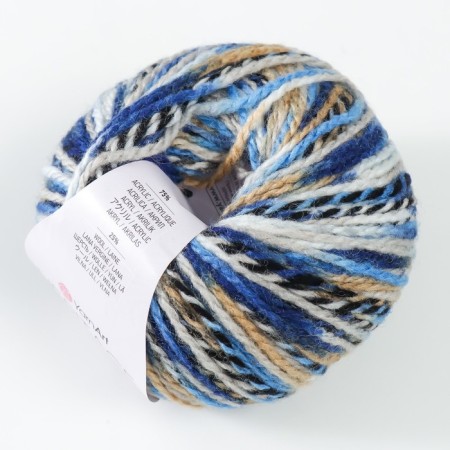 Yeritage yarn 75% acrylic, 25% wool 125m/50g (332 cornflower-white)-1