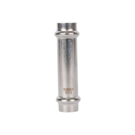 Equal coupling Rommer RSS-0017-000015, D = 15 mm, press, stainless steel-1