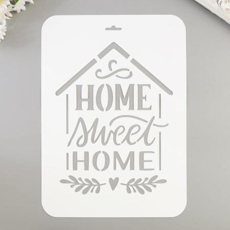 Plastic stencil "Home" 22x31 cm