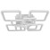 Causteen with PDD 59112/8WT LED 240W 3000-6000K Dimmer white 55x55x10 cm Bayerlux