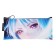 Penal soft 1 department, 90x200, flat, artificial leather, for girls, lilac, color "Anime Eyes"