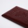 Cover for passport, burgundy color