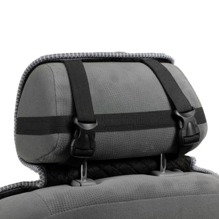 Kit on the seat, natural wool, 145x55 cm, gray-3