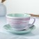 Tea couple "Elegant" 0.25l / 11x6.5cm + saucer 15cm, lavender
