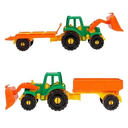 Tractor "Ivan", a bulldozer with an on -board trailer, farm-3