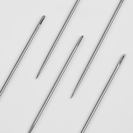 Sewing needles No. 6, D = 1.2 mm, 5 cm, 10 pcs, S-9-1