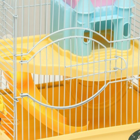 A cage for rodents "Pigger", equipped with a lock, 27 x 21 x 31 cm, yellow-2