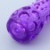 A toy-stick made of thermoplastic rubber with a drowned squeak, purple