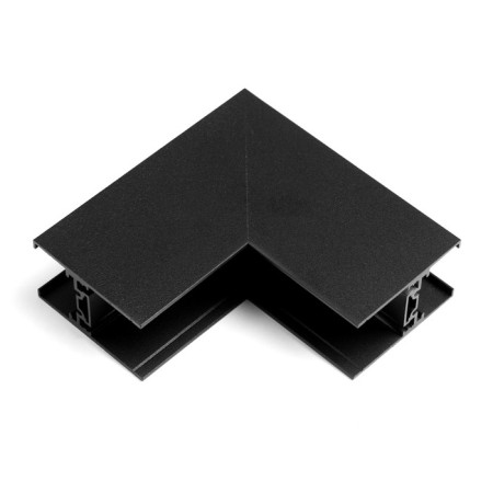 The connector of the overhead for the busbar (ceiling-wall) is black 5x5 cm