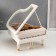 Musical Musical Casket "White Piano with Ballerina" 10.5x17.5x18.5 cm