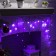 Girlyanda "Fender" 3 × 0.5 m, IP20, dark thread, 80 LED, purple glow, 8 modes, 220 V